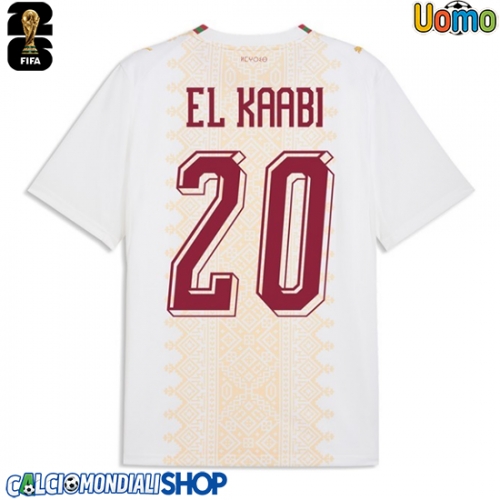 Maglie da calcio Marocco Ayoub El Kaabi #20 Seconda Maglia Mondiali 2026  Manica Corta